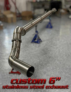 FAS Motorsports Custom Fabrication 6" T304 Stainless Steel Exhaust for 2017+ 6.7 Powerstroke