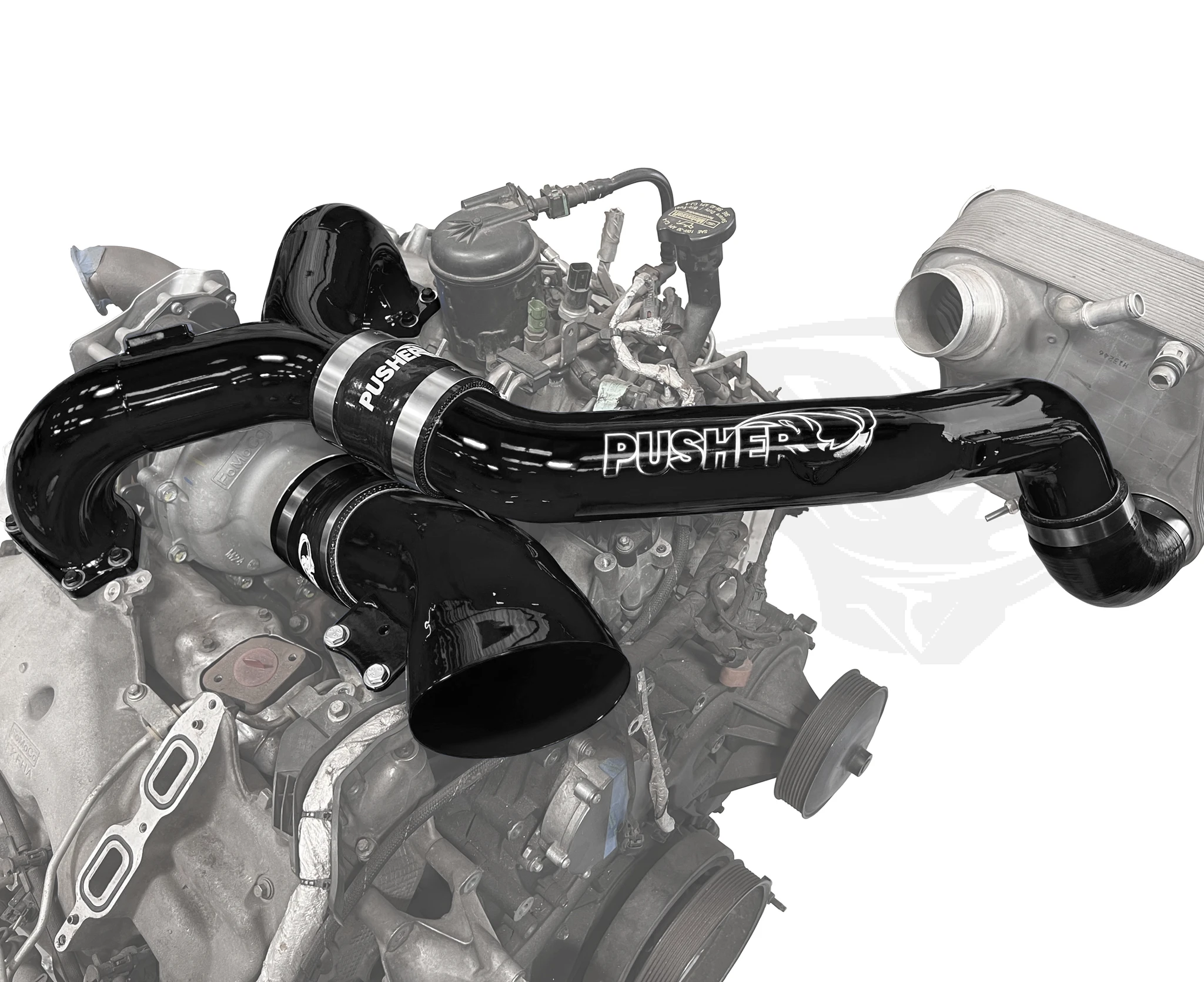 Pusher Race Intake Manifold and Turbo Inlet for 2015-2016 6.7L Powerstrokes