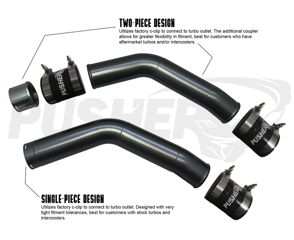 Pusher Piping Kit for 2020+ Ford F250-F550 6.7L Powerstroke
