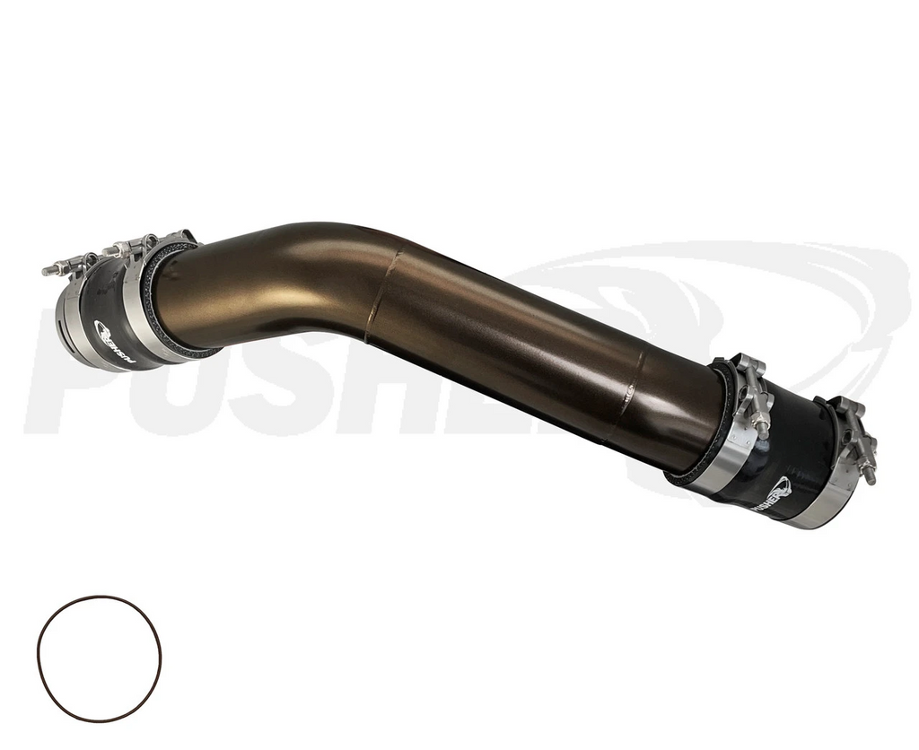Pusher HD 3" 2-Piece Hot Side Charge Tube for 2015+ Ford F250/350 6.7L Powerstroke for PPE Intercoolers