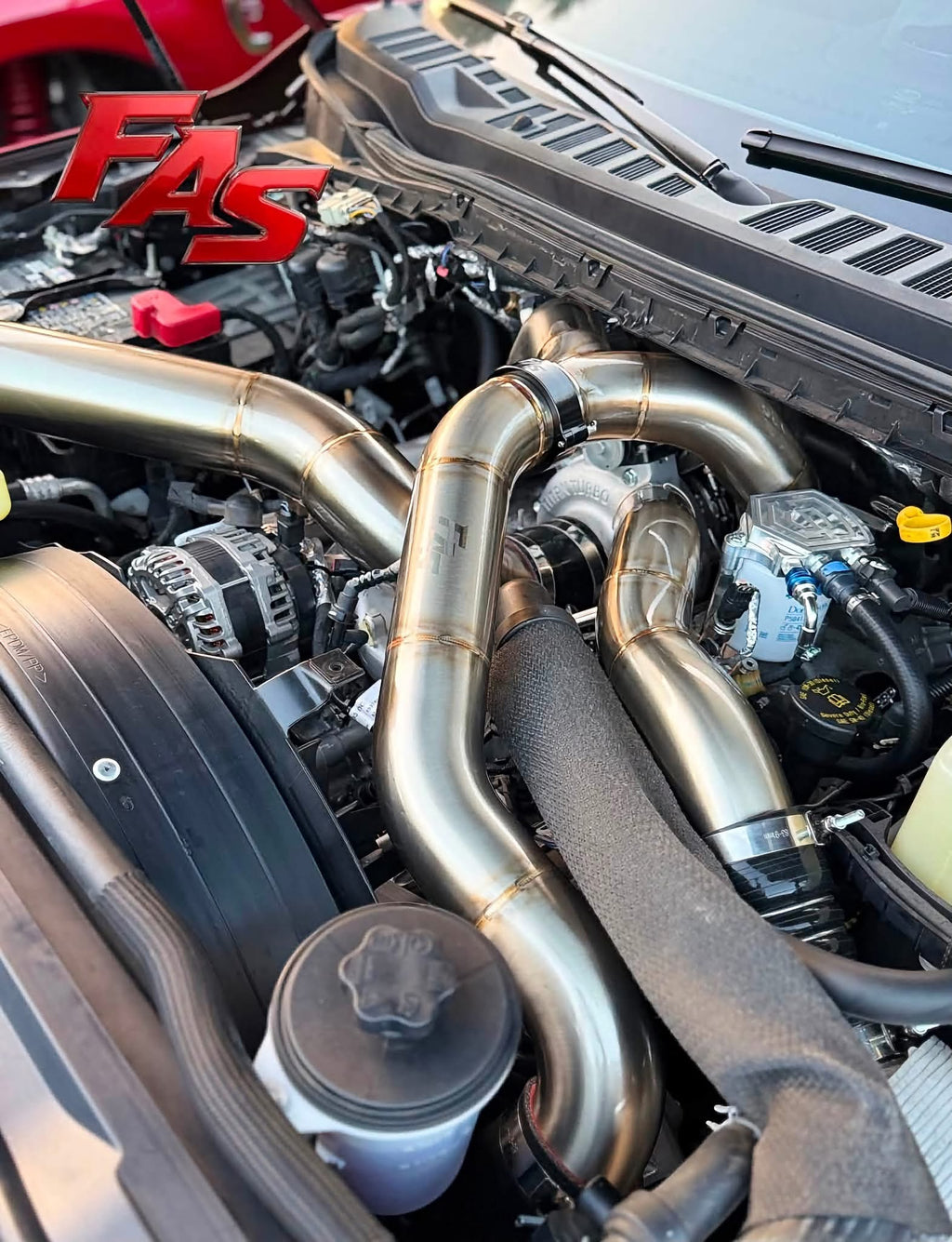 FAS Motorsports Hand-Fabricated Intercooler Piping Kit For 2020-2026 6.7L Powerstroke